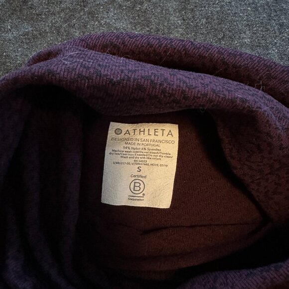 Athleta Flurry Peak Seamless Turtleneck Size S - Picture 3 of 6